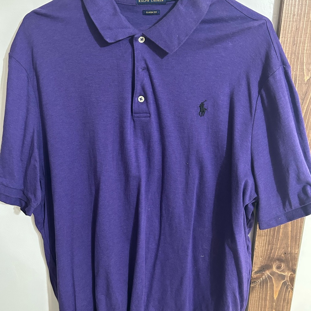 Ralph Lauren Men's Polo Shirt in Rich Purple